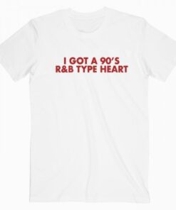 90’s R&B Type Heart T Shirt