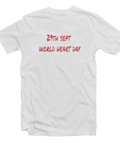 29th sept Worled Heart Day T Shirt