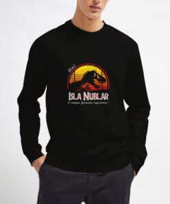 Visit-Isla-Nublar-Sweatshirt-Black